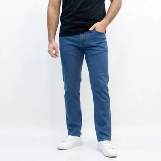 شلوار جین راسته آبی کد 23